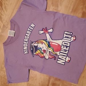 Kindergarten Nailed it unicorn tshirt size S